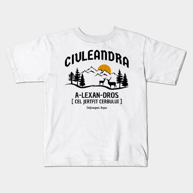 Ciuleandra Maria Tanase Kids T-Shirt by Supertrooper